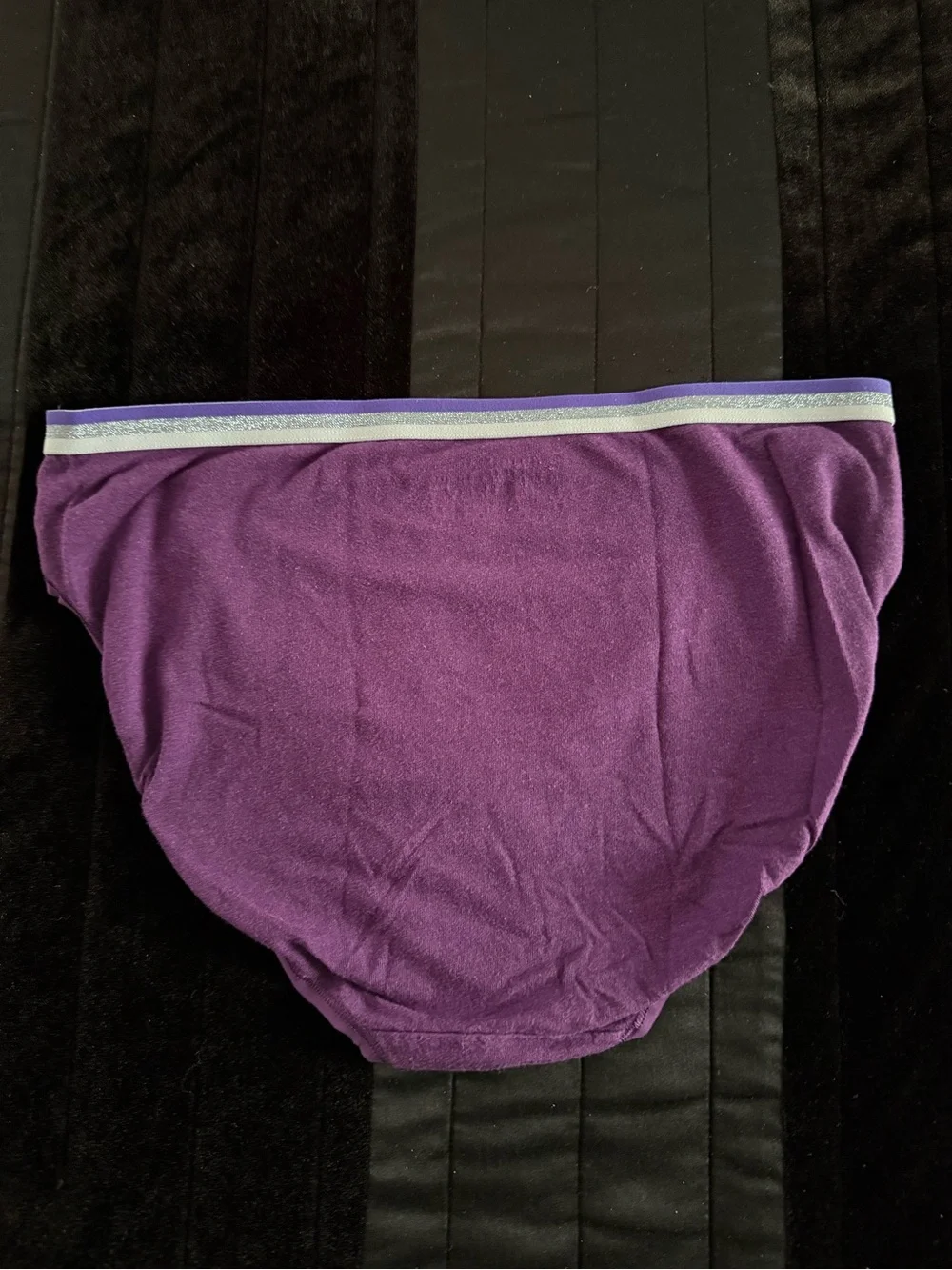 Victoria's Secret Purple Brief with Striped Waistband